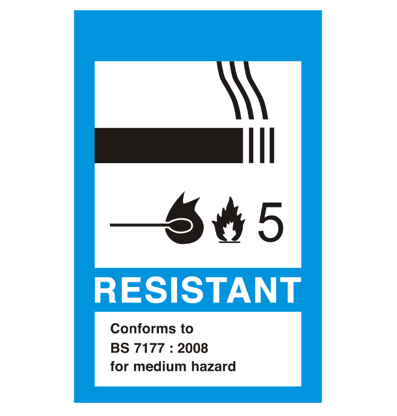 7177 Label Medium Hazard Blue Labels - Box of 1000